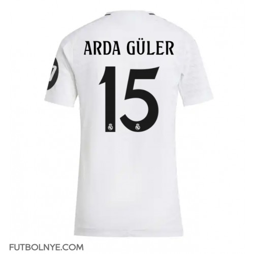 Camiseta Real Madrid Arda Guler #15 Primera Equipación para mujer 2024-25 manga corta